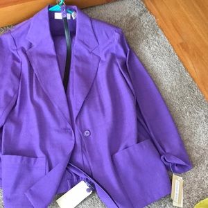 Vintage purple suit set with belt